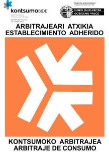  Puertas Zarautz Empresa adherida al sistema arbitral de consumo de Euskadi